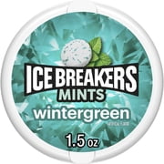 Ice Breakers Wintergreen Flavored Sugar Free Mints, Puck 1.5 oz