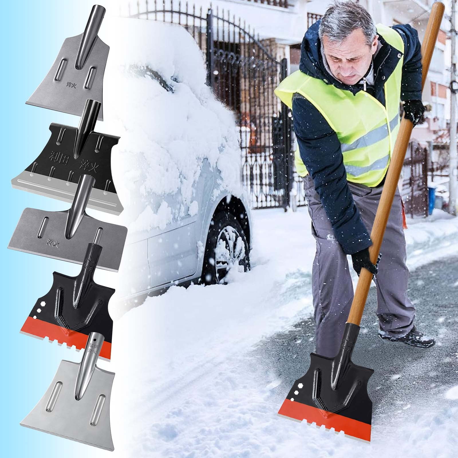 Ice Breaking Tool 1PC,Winter Snow Removal Shovel13.00x10.63x0.39in ... - Deshedding Tools For Winter