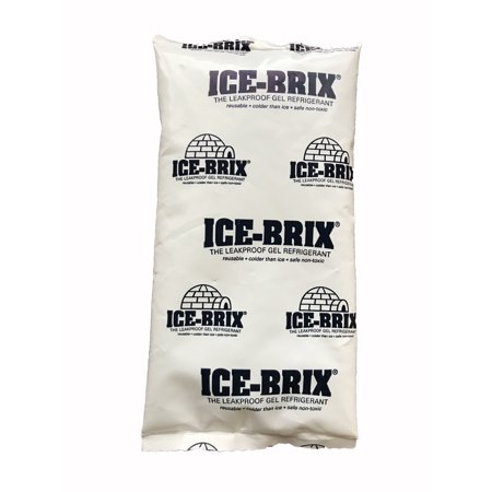 Ice-Brix Reusable Leakproof NonToxic Ice Pack 3oz Gel 5" x 2 3/4" x 3/4" (Qty36)