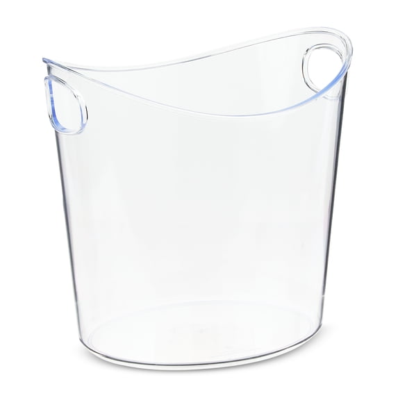 Clear Plastic Ice Bucket with Handles, by Way To Celebrate