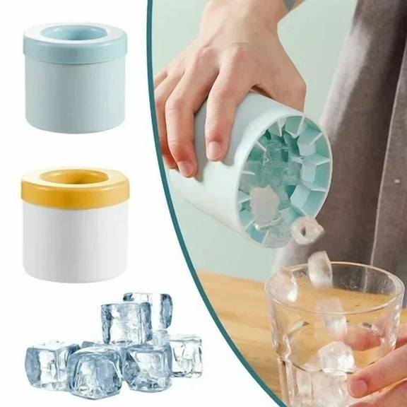 Ice Bucket Cup Mold Making Cubes Tray Freeze Quickly Safety Silicone Creative