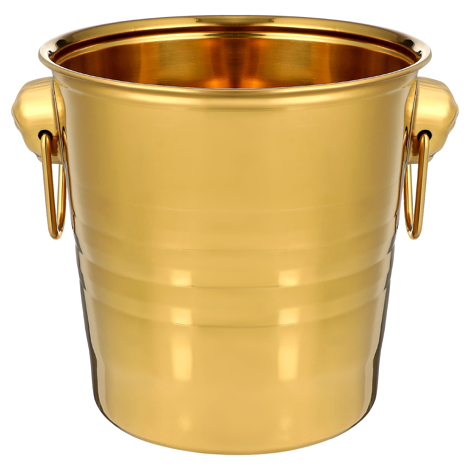 Ice Bucket Dining Table Gold Wine for Bar Metal Small Tin Buckets Party