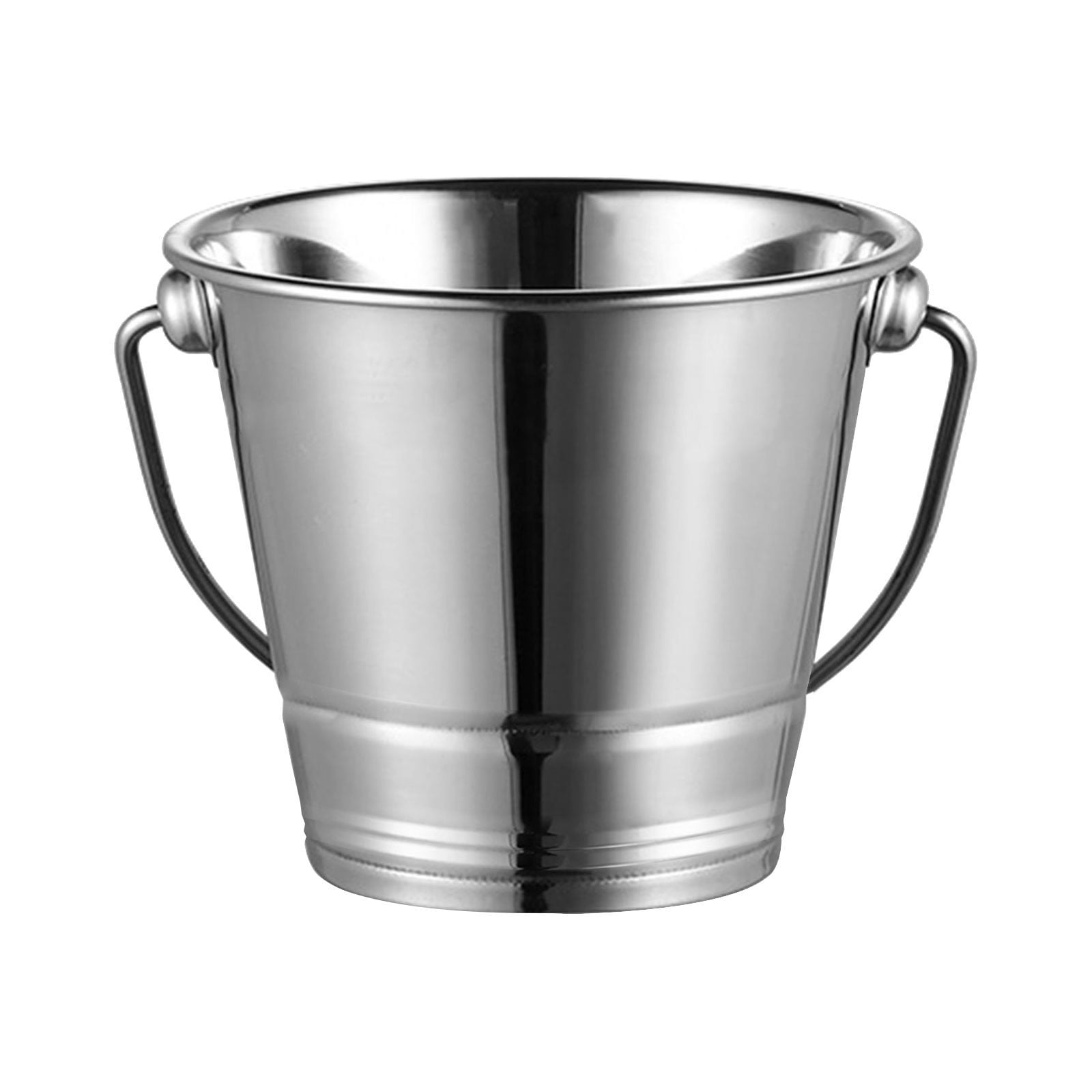Ice Bucket, Ongmies Thickened Stainless Steel Ice Bucket – Single Layer ...