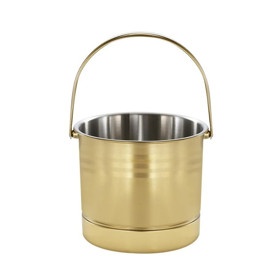 Ice Bucket Stainless Steel Champagne Bucket Multipurpose Drinks Bottle Cooling Container for Entertaining BBQ Summer Vacation Bar Accessories Aureate