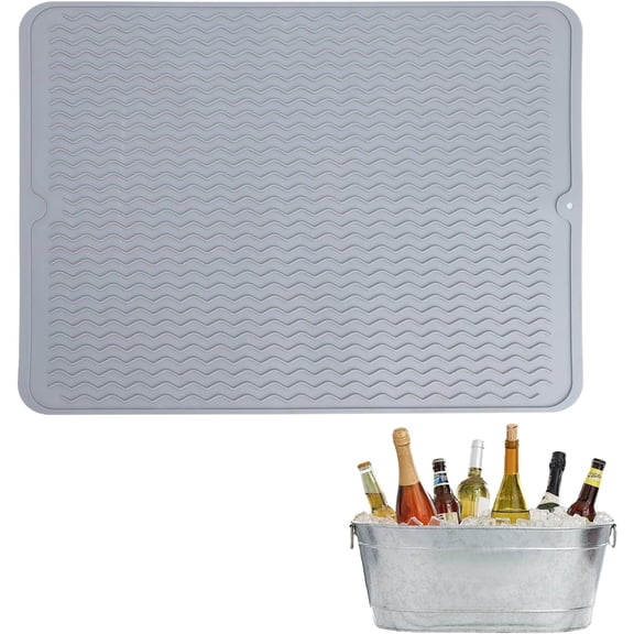 Ice Bucket drying mat, pad for Galvanized Tubs,Beverage Tub,Drink Buckets for Parties,Metal Tub, Buckets,Use Ice Tub for Indoor or Outdoor Bars party