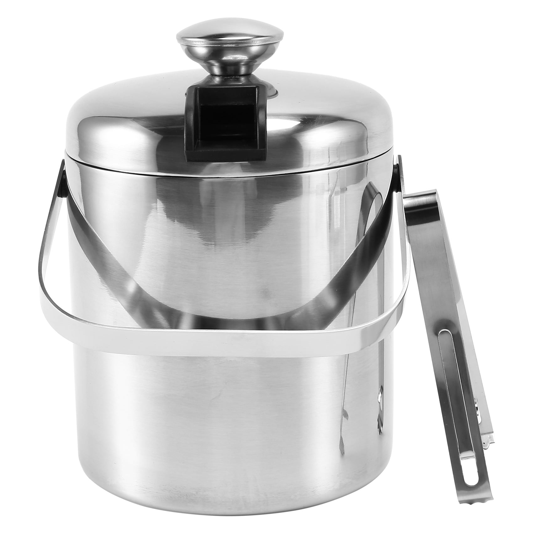 Ice Buckets With Stainless Steel Ice Tongsdouble Wall Ice Bucket With Lidsilver Ice Wine 4833