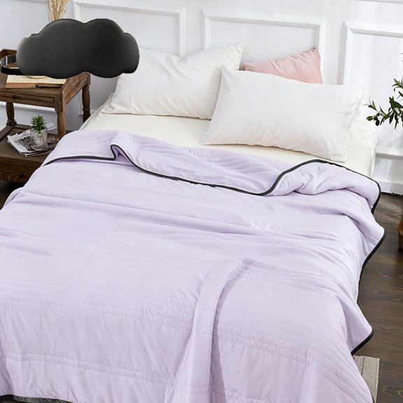 Ice Calming Cooling Blanket, Lightweight Breathable Below Zero Cooling Comforter All Season, Washable Reversible Summer Cold Blanket for Hot Sleepers, Office Home