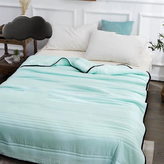 Ice Calming Cooling Blanket, Lightweight Breathable Below Zero Cooling Comforter All Season, Washable Reversible Summer Cold Blanket for Hot Sleepers, Office Home