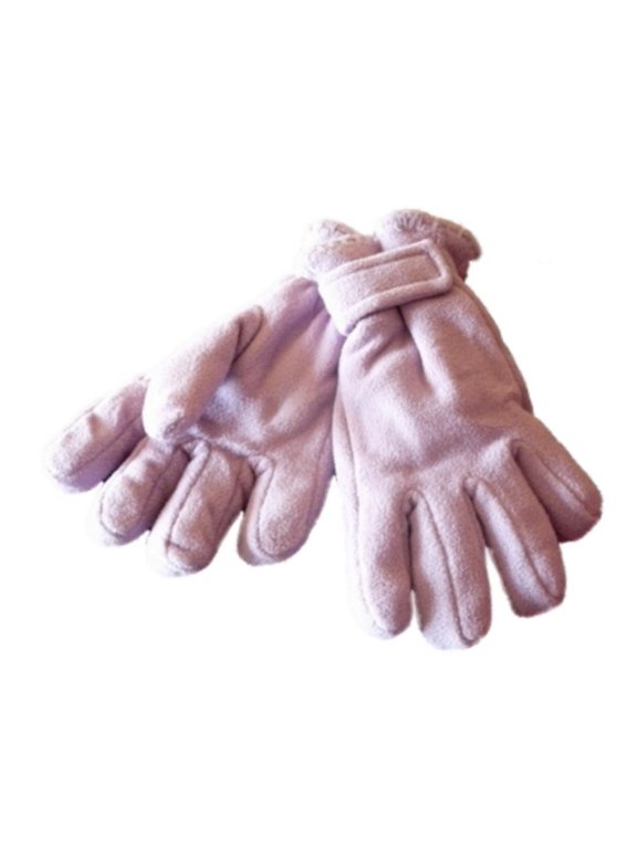 Girls Purple Fleece Winter Gloves Violet