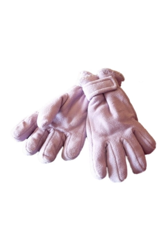 Girls Purple Fleece Winter Gloves Violet