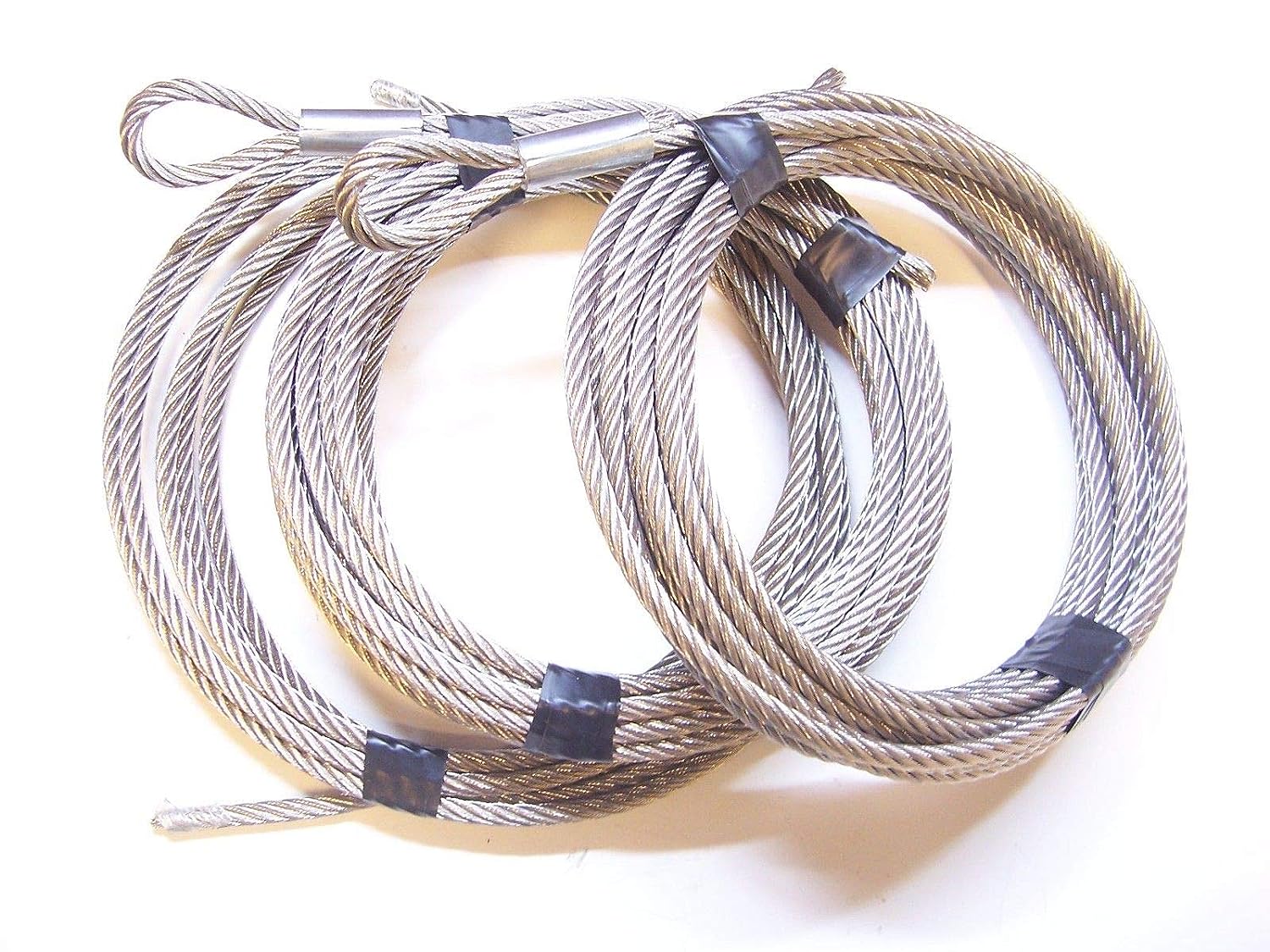 Ice Castle Winch Replacement Cable Set 1/4", 7X19 Stainless Steel