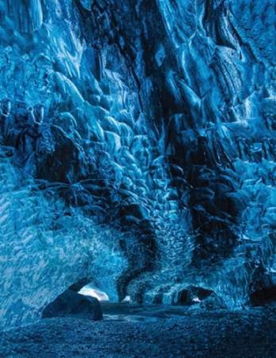 Ice Cave-Vatnajokull Glacier-Iceland Canvas Art - David Clapp (22 x 28)