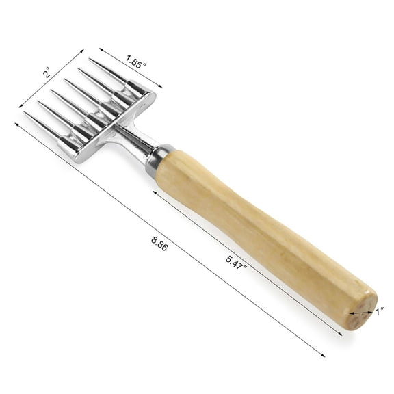 Ice Chipper Crusher, Ice Picks for Breaking Ice Made from Aluminum Alloy with Wood Handle, 9 Inch by 2 Inch, Silver