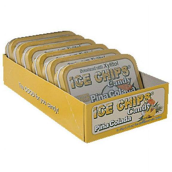 Ice Chips Candy Xylitol Candy 6 Tin PINA COLADA
