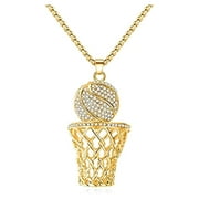 Ice City Jewelry Basketball Chain Stainless Steel Necklace for Men
