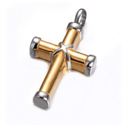 Ice City Jewelry Cross For Ashes Cremation Urn Stainless Steel Necklace