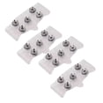 thumbnail image 1 of Ice Cleats,Crampon Traction Cleats Anti-Skid Traction Grips Crampons Spikes 5 Point Cleats for Footwear for Walking,Jogging,Hiking,Easy On-Off Crampons(White,2PCS), 1 of 5