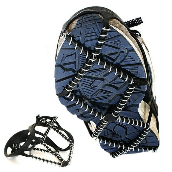 Ice Cleats, Highly Elastic Traction Cleats Grippers Anti Slip Walk Traction Cleats for Hiking Walking on Snow and Ice