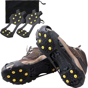 7-Point Ice Cleats For Shoes And Boots - Traction Grippers Anti-Skid - USA - 00F004