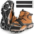 thumbnail image 1 of Ice Cleats Snows Crampons Walk Traction Cleats for Boots Shoes, 19 Teeths Grippers Men Women Anti Slip Traction Cleats for Hiking Fishing Mountaineering, 1 of 7