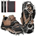 thumbnail image 1 of Ice Cleats Walk Traction Cleats Crampons for Hiking Boots Snow Shoes, Non Slip Ice Cleats for Shoes and Boots Men Women, 1 of 5