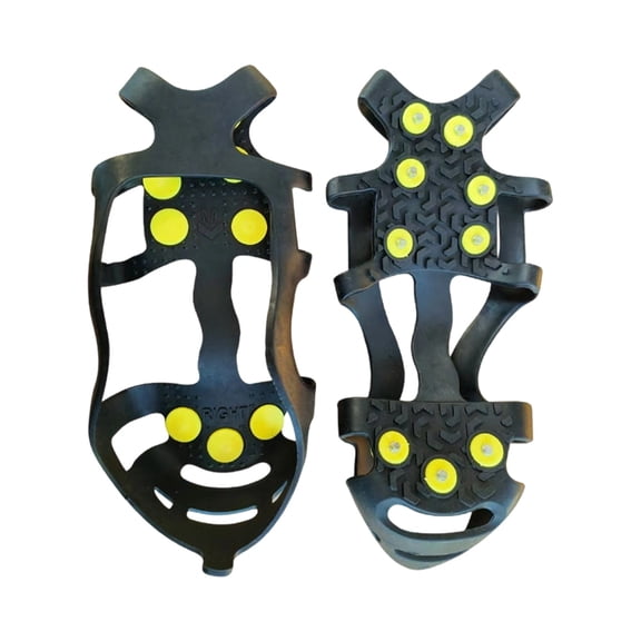 Ice Cleats for Shoes Stretch Over Boots Portable Lightweight Traction Gear for General Compatibility on Ice and