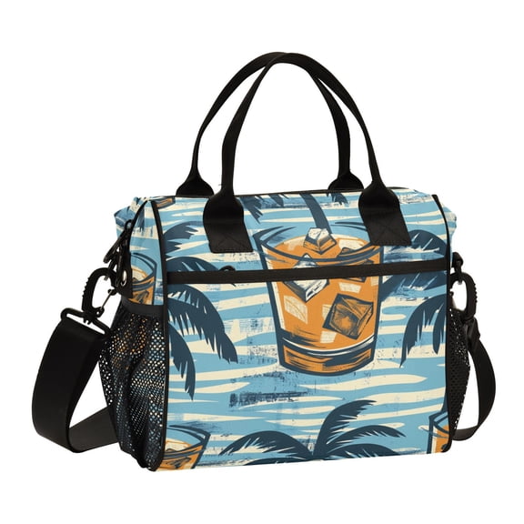 Ice Coconut Trees Cooler Bag Lunch Bag Soft Cooler Cooling Tote Insulated Lunch Box for Adult Men Women