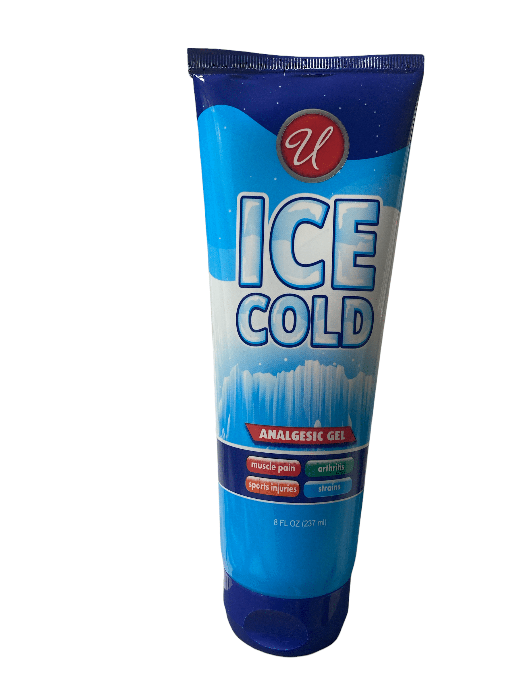 Ice Cold Analgesic Gel 8 oz 327 ml Muscle Pain Arthritis Sports