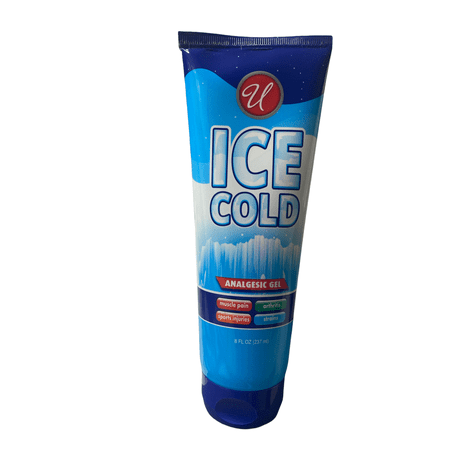 Ice Cold Analgesic Gel 8 oz 327 ml Muscle Pain Arthritis Sports Injuries Strains