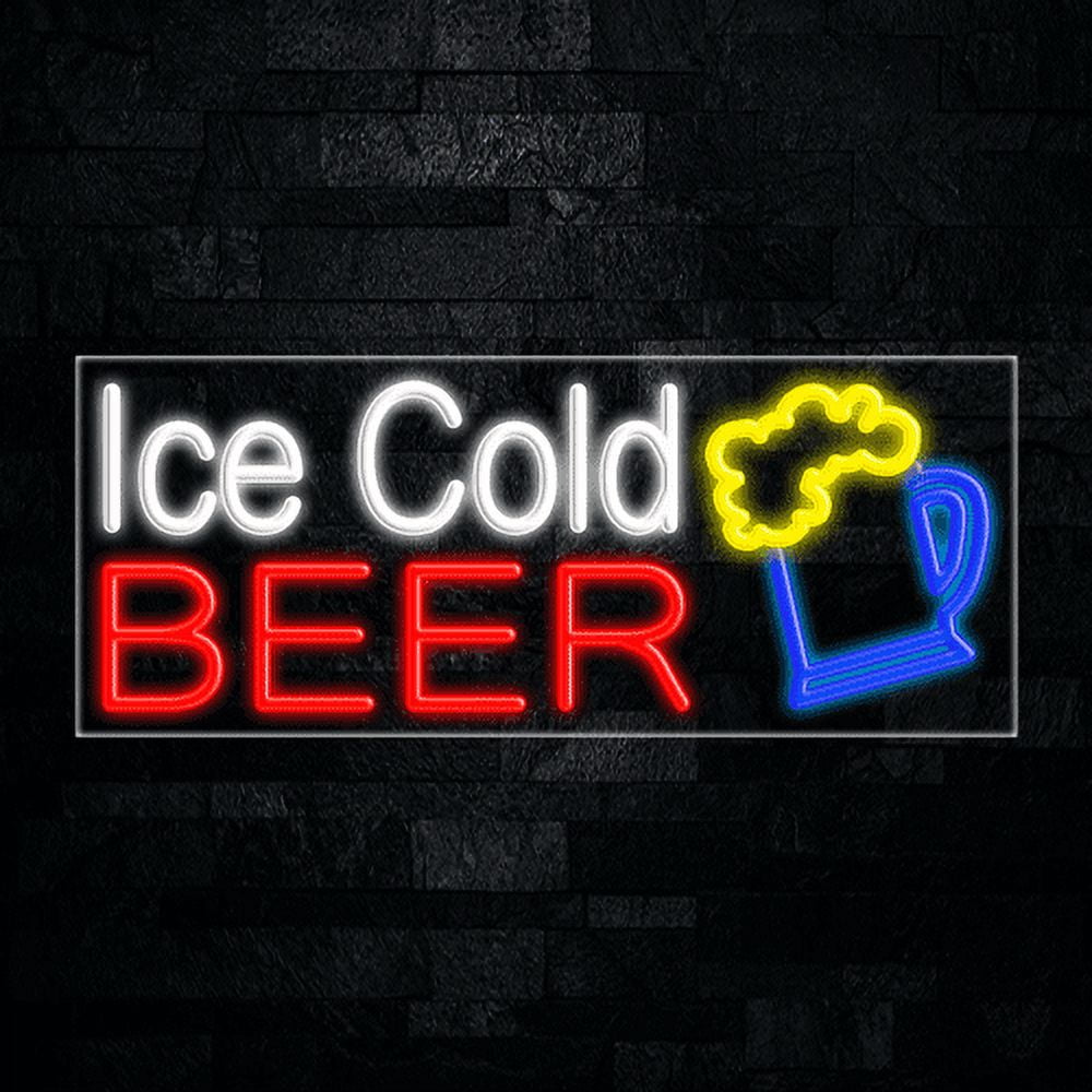 Ice Cold Beer LED Neon Sign 30