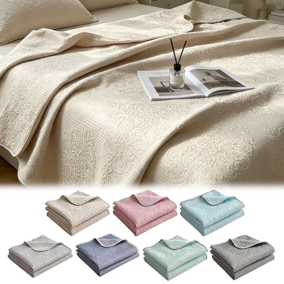 Ice Cold Cooling Blanket for Summer, 70.92*78.8in Soft Breathable Lightweight Throw for Hot Sle