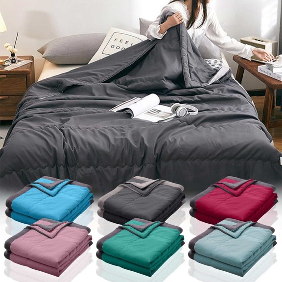 Ice Cold Cooling Blanket for Summer, 78.8*86.68in Soft Breathable Lightweight Throw for Hot Sle