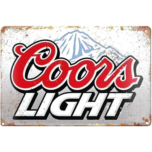Ice Cold Cours Light Beer man cave Vintage Metal bar Signs Tin Sign 12 x 8Inch