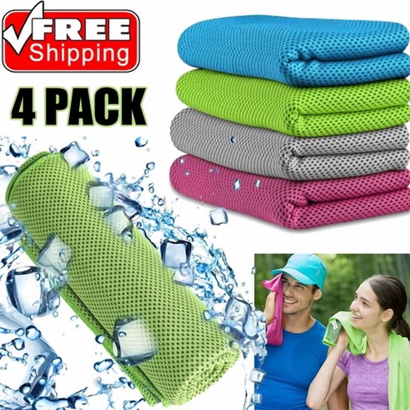 Ice Cold Instant Cooling Towel Running Jogging Gym Chilly Pad Sport Yoga Outdoor