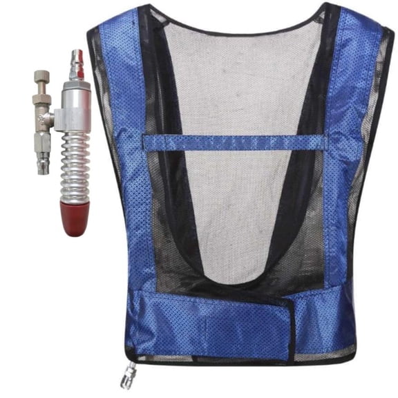 Ice Cold Vest Adjustable Cool Jacket Welding Steel Air Compressed Cooling Vest