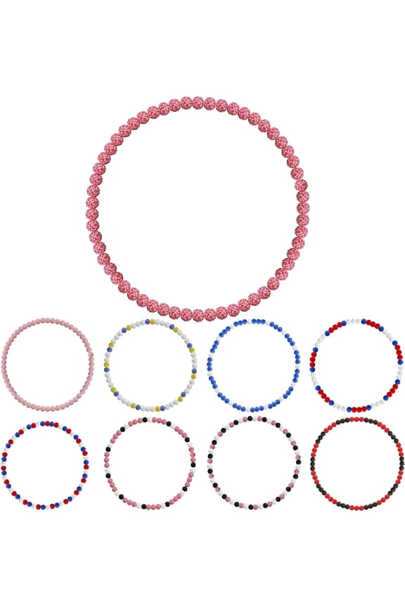 Ice Collection Necklace 20 Inch Adjustable Elastic Cord Baseball Bling Necklace Glitter Rhinestone Ball Necklace Inspired Sports Jewelry Athlete Necklace Baseball[o3052]