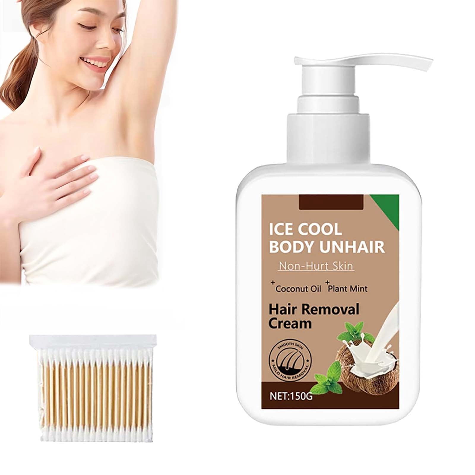 Ice Cool Body Unhair Cream, Hair Removal Cream, Painless