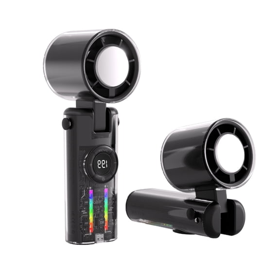 Ice Cool Hand Fan 4000mAh USB C Rechargeable Ergonomic Wearable Fan Adjustable For Sports Study