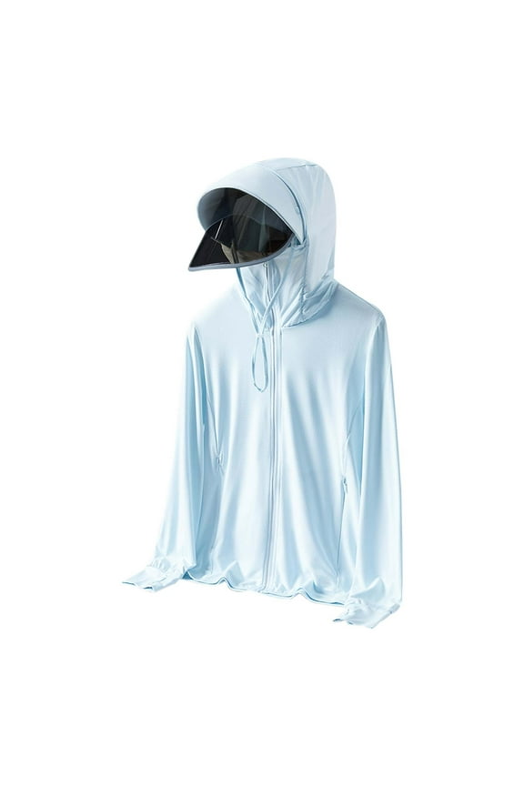 Ice Cool Skin Layer With Detachable Brim | Lightweight & Breathable Sun Shield Jacket For Spring/Summer Split Back Sweater Women S Sweaters Oversized Womens Cardigan Light Weight Summer Sweaters