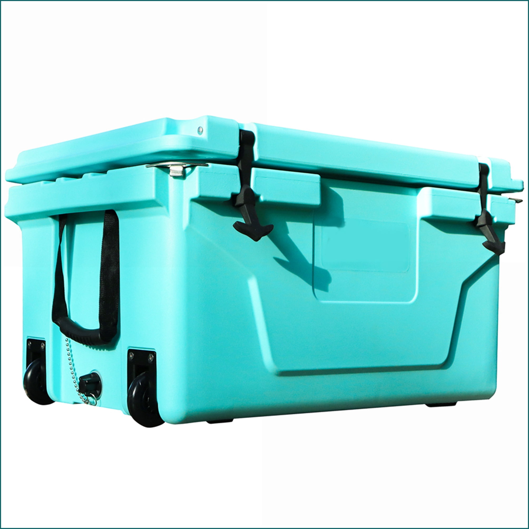 Ice Cooler 65QT Royal Blue Rotomolded Ice Chest for Camping Fishing Boating | Blue | Plastic