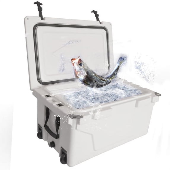 Beer Ice Box Ice Cooler Box 65QT Camping Ice Chest Beer Box Outdoor Fishing Cooler ...