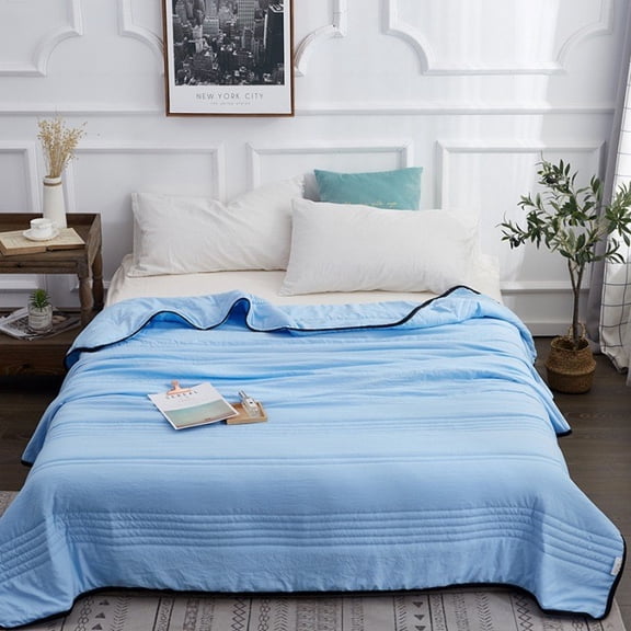 Ice Cooling Calming Blanket, Double-Sided Cold Blanket for Hot Sleepers, Lightweight Breathable Summer Blankets, for All Season (C, 70.9 * 86.6in)