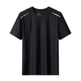 thumbnail image 1 of Ice Cooling Shirts for Women Short Sleeve Summer, Quick Dry Breathable Lightweight Moisture Wicking Tops for Workout, Gym, Athletic, Tennis, Yoga, Black 5XL, 1 of 4
