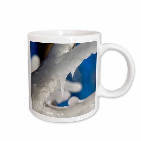3drose, Ice Covered Branch of the Tree, Small Icicle, 11oz Mug