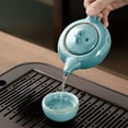 thumbnail image 1 of Ice Crackle Glaze Tea Set with Elegant Vintage Design, Durable Ceramic Craftsmanship, Traditional Chinese Art for Home, Office, and Social Gatherings, 1 of 5