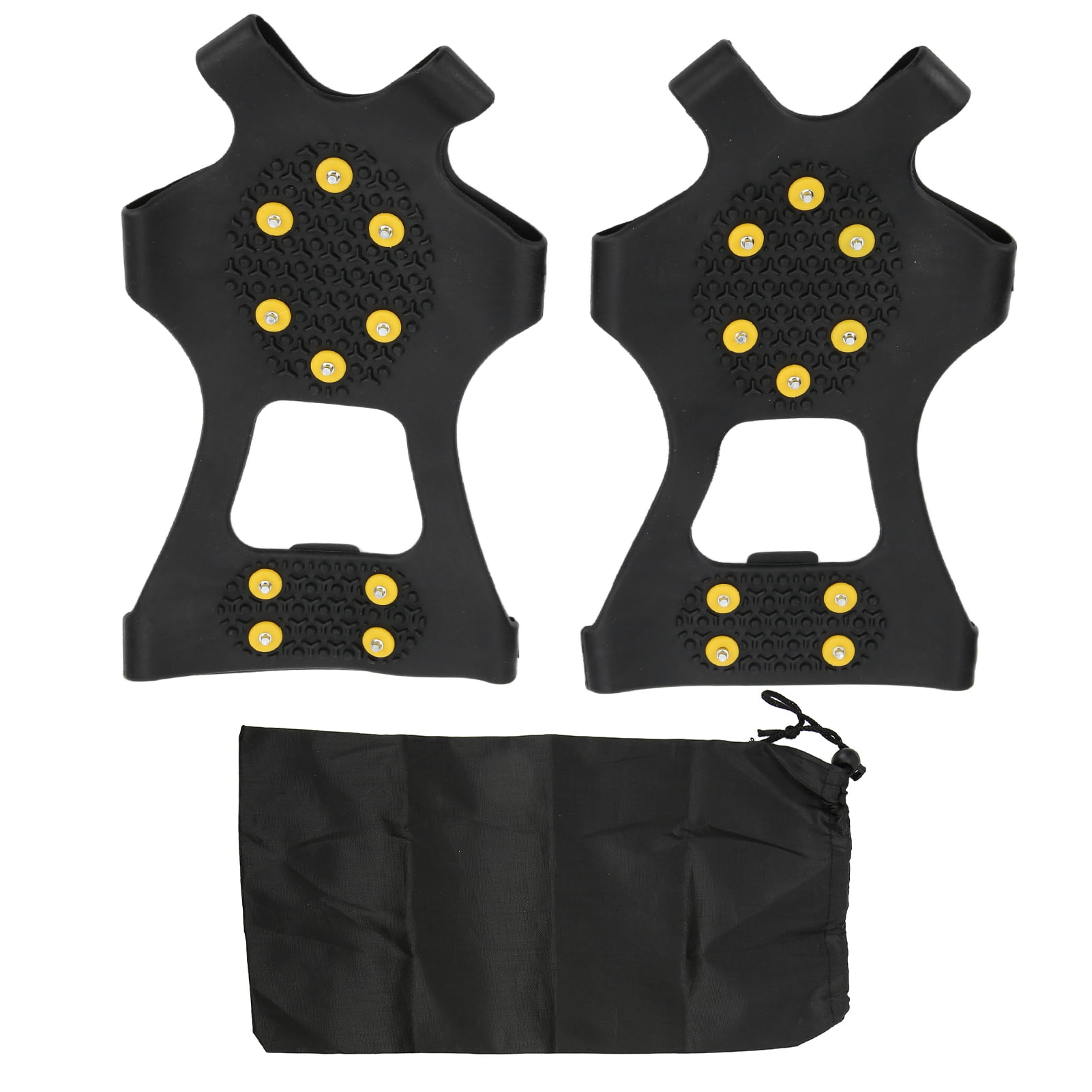 Ice Crampons, Snow Climbing Shoe Spikes Rubber Flexible 10 Teeth For Mountaineering For Hunting