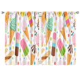 thumbnail image 1 of Ice Cream (2)_21 Curtains-blackout Curtains Bedroom Decor Living Room Darkening Grommet Window Drapes 2 Panels Set 42"x 63", 1 of 2