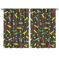 Ice Cream (2) Curtains-blackout Curtains Bedroom Decor Living Room Darkening Grommet Window Drapes 2 Panels Set 42"x 63"