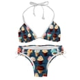 thumbnail image 1 of Ice Cream Adjustable Strap Detachable Sponge Bikini Set - Two-Pack, for Beach and Pool Parties, 1 of 6