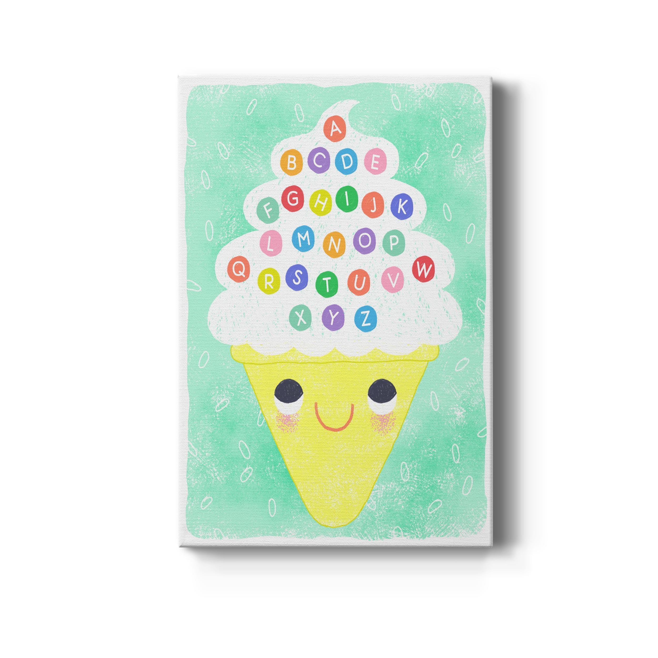 Ice Cream Alphabet Premium Gallery Wrapped Canvas - Ready to Hang - 40 x 60
